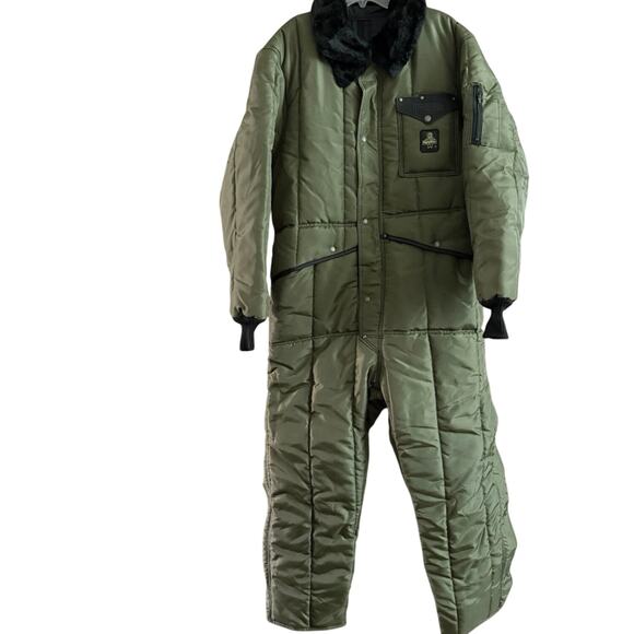 Refrigiwear Iron-Tuff 0344 R green insulated coveralls minus - 50 jumpsuit 2XL - Picture 4 of 16